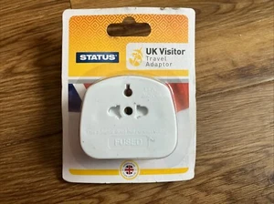 EU to UK Adapter 3 Pin Universal Plug Travel With 13A Fused CE Tourist Holiday - Picture 1 of 7