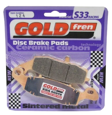 Goldfren S33 Brake Pads Rear For Kawasaki VN 1600 A1/A2/A3/A6F Classic 2003-2008 - Image 1 of 2