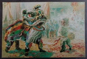 Undated Hong Kong Postcard-Chinese New Year Unused No Stamp - Picture 1 of 2