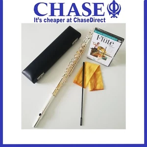 Intermusic Flute in C - Silver Nickel + Hard Case - Student Outfit + DVD - 97__ - Picture 1 of 9