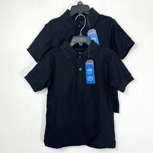 Boys Nautica School Uniform Polo Shirt Bundle in Black Size 5 Medium - Picture 1 of 7