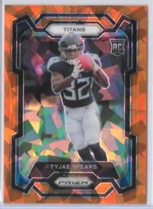 2023 Panini Prizm - Rookies Orange Ice Prizm #396 Tyjae Spears (RC) - Foto 1 di 3