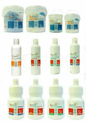 TRUZONE CREAM PEROXIDE 3%6%9%12% Trulites Blue Powder Bleach White Powder Bleach