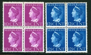 Stamps Netherlands, Scott # 218-219 Mint NH blocks of four - Picture 1 of 1