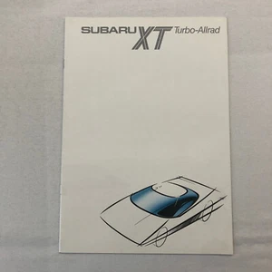 Subaru XT Turbo Car Sales Brochure Catalog Advertising German Text - Picture 1 of 9