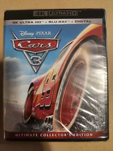 NEW Disney Cars 3 (4K Ultra HD, Blu-ray, Digital Code) Brand New Sealed - Imagen 1 de 2