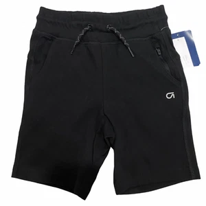 NWT GAP Boys Fleece Shorts Sz XS Black Stretch Elastic Waist Pockets #540244 - Picture 1 of 5