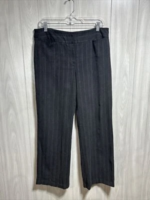 Rafaella Straight Striped Leg Dress Pants Size 12 - Image 1 of 4