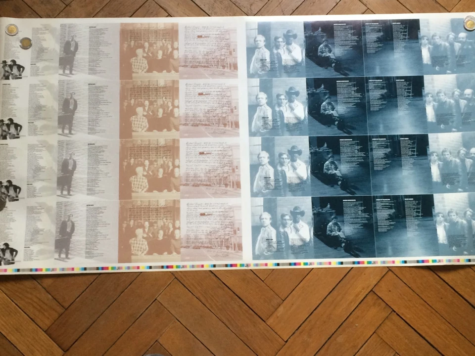 BRUCE SPRINGSTEEN uncut sheet from greatest hits booklet inner pages # 2   - Image 1 of 1
