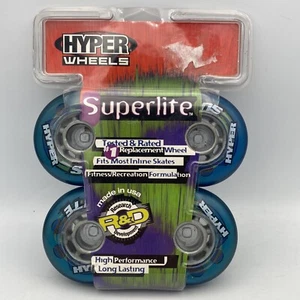 HYPER SUPERLITE Patín en Línea Rollerblade RUEDAS, Juego De 4 72mm 78A, Nuevo De Colección - Imagen 1 de 5