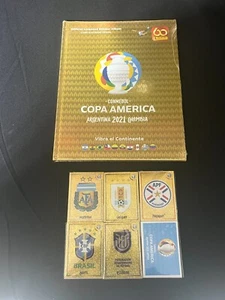 *US SELLER* Panini Copa America 2021 Complete Sticker Set + GOLD HARDCOVER Album - Bild 1 von 1