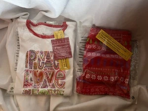 American Girl Peace Love And Joy Pyjama für Mädchen Neu in Verpackung Neu mit Etikett - Bild 1 von 5