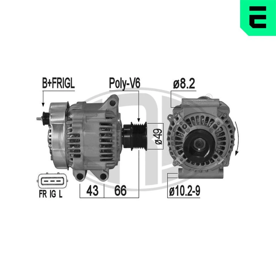 ERA Alternatore Generatore 105A 14V per Mini MINI COOPER S Works John - Immagine 1 di 1