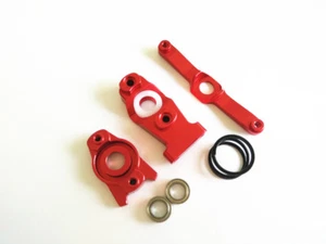 Aluminum Steering Assembly For Traxxas 1/16 MINI REVO SUMMIT SLASH 7043 Red - Picture 1 of 3