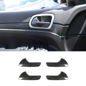 Interior Door Handle Cover For 2011-2021 Durango/Grand Cherokee Carbon Fiber US - Foto 1 di 7