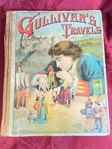 Antique 1896 Gulliver's Travels Book Remote Regions Of The World Swift Hardcover - Imagen 1 de 18