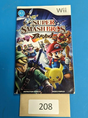 Super Smash Bros Brawl - Nintendo Wii - Solo manual **¡SIN JUEGO! Foto 1 de 4