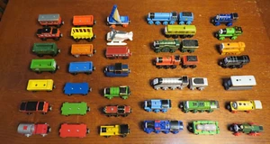 Thomas & Friends Wooden Railway Train Engine & Cargo Car Lot ~ Skiff, Spencer, + - Picture 1 of 15