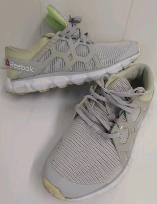 Zapatos Reebok Mujer Talla 10.5 Beige Tostado Verde Lima Hexafecto Entrenadores AR3099 Foto 1 de 4