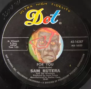 HEAR Sam Butera 45 For You / I'm An Old Cowhand DOT R&B jazz Louis Prima - Picture 1 of 2