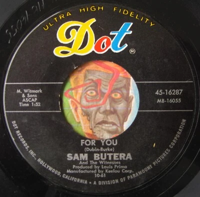 HEAR Sam Butera 45 For You / I'm An Old Cowhand DOT R&B jazz Louis Prima - Image 1 of 2