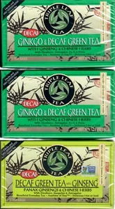 3 Boxes Triple Leaf Decaf Green Tea Ginko Ginseng EXP DATE - FREE USA SHIP - Picture 1 of 1