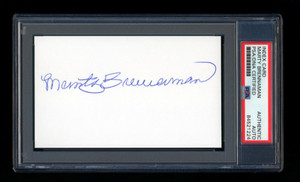 MARTY BRENNAMAN SIGNED MINT INDEX CARD PSA/DNA AUTO SLABBED HOF CINCINNATI REDS