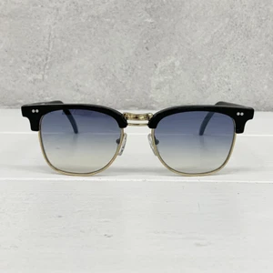 Sunglasses Iceblink #018 Black Gold Blue Gradient Flat 49 22 140 New - Picture 1 of 2