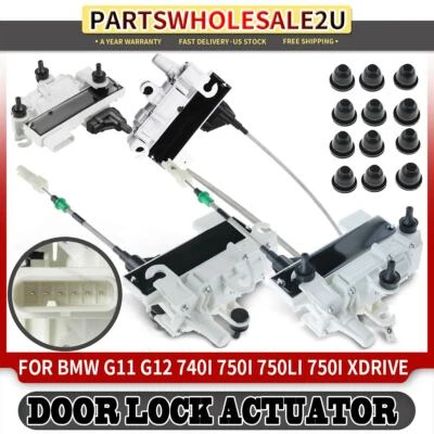 4 actuadores de bloqueo de puerta delantera y trasera para BMW G12 740i 740Le 750i 750Li xDrive Foto 1 de 4