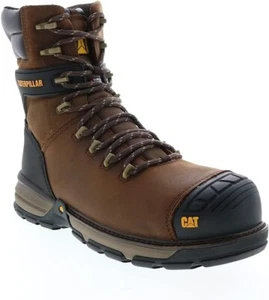 CATERPILLAR MENS EXCAVATOR SUPERLITE 8" WP COMPOSITE TOE WORK BOOTS SIZE 10 - Picture 1 of 7