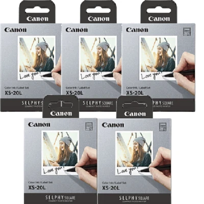 NEW Canon XS-20L Paper Selphy Square Glossy White Pack 100 - Image 1 of 3