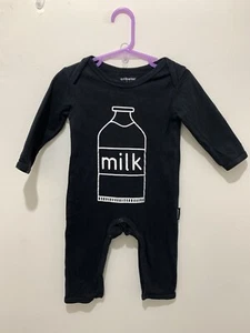 Cute BabY Boys Girls Cribstar Black Milk Print Romper 6-9m🖤 - Picture 1 of 8
