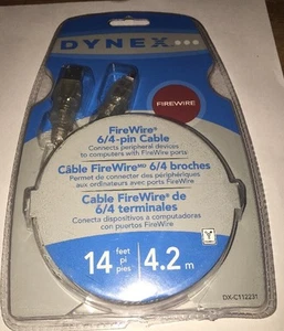 Dynex FireWire 6/4-pin Cable 14 Feet----BRAND NEW IN PACKAGE - Picture 1 of 2