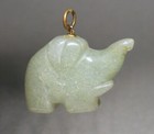 Small Jade Elephant Pendant