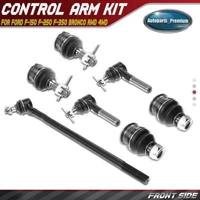 7x Extremo de barra de amarre delantero con bola para Ford F-150 1980-1986 F-250 F-350 Bronco tracción trasera 4x4 Foto 1 de 4