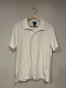 H&M Men’s Regular Fit White Cream Polo Medium M - Picture 1 of 3