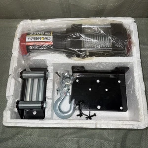 3500 lb ATV/UTV Winch,12V Towing Off-Road Electric UTV Winch 1/4"×50' Rope No Bx - Picture 1 of 6