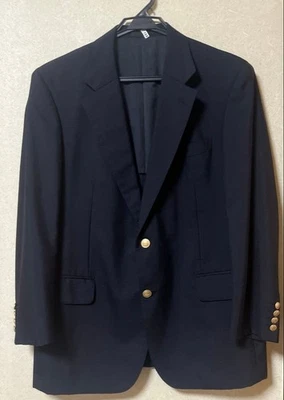 Burberry London Men's Navy Wool Blazer Single Breasted Side Vent Japan #EK BHB - Image 1 of 4