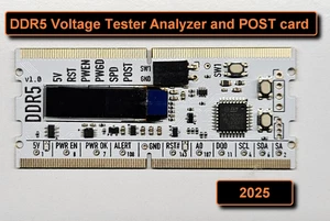 DDR5 Voltage Tester Analyzer and POST card - Picture 1 of 2
