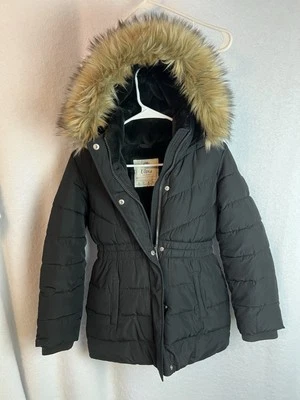 Abercrombie & Fitch Ultra Coat Hood Jacket Juniors 9 / 10 Women’s S Parka Puffer - Image 1 of 3