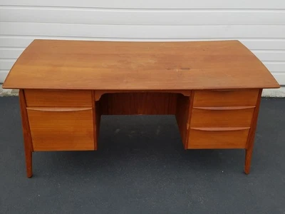 Escritorio danés vintage de Svend Age Madsen años 60 mediados de siglo cajón de escritorio de oficina Foto 1 de 4