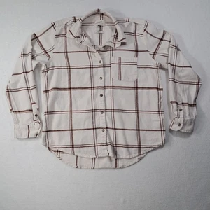 Universal Thread Womens Relaxed Fit Long Sleeve Flannel Button-Up Shirt Small - Picture 1 of 12