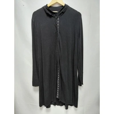 Cárdigan largo con botones delanteros Chalet et Ceci túnica gris oscuro | Talla XL Foto 1 de 4