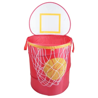 Redmonusa Bongo Buddy-Basketball Pop up Hampers, Red, 6085RD - Image 1 of 4