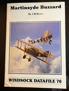 Martinsyde Buzzard WINDSOCK Datafile 76 by JM BRUCE WWI DRAWINGS PHOTOS rare - Picture 1 of 5