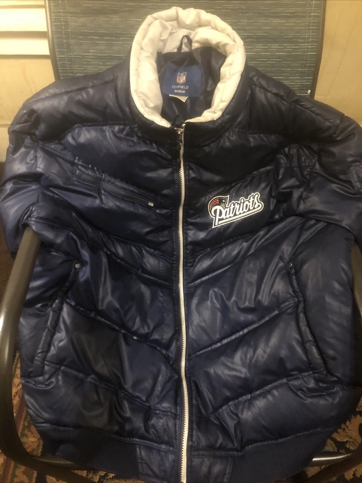 Abrigo de invierno vintage Patriots Reebok On Field Foto 1 de 4