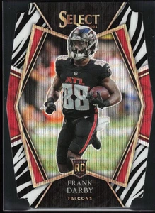 2021 Panini Select Frank Darby Zebra Prizm Die Cut Rookie #195 - Foto 1 di 2