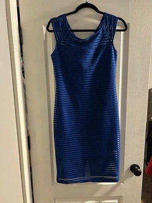 Mystic Women's Blue Midi Dress Size L - Image 1 of 4