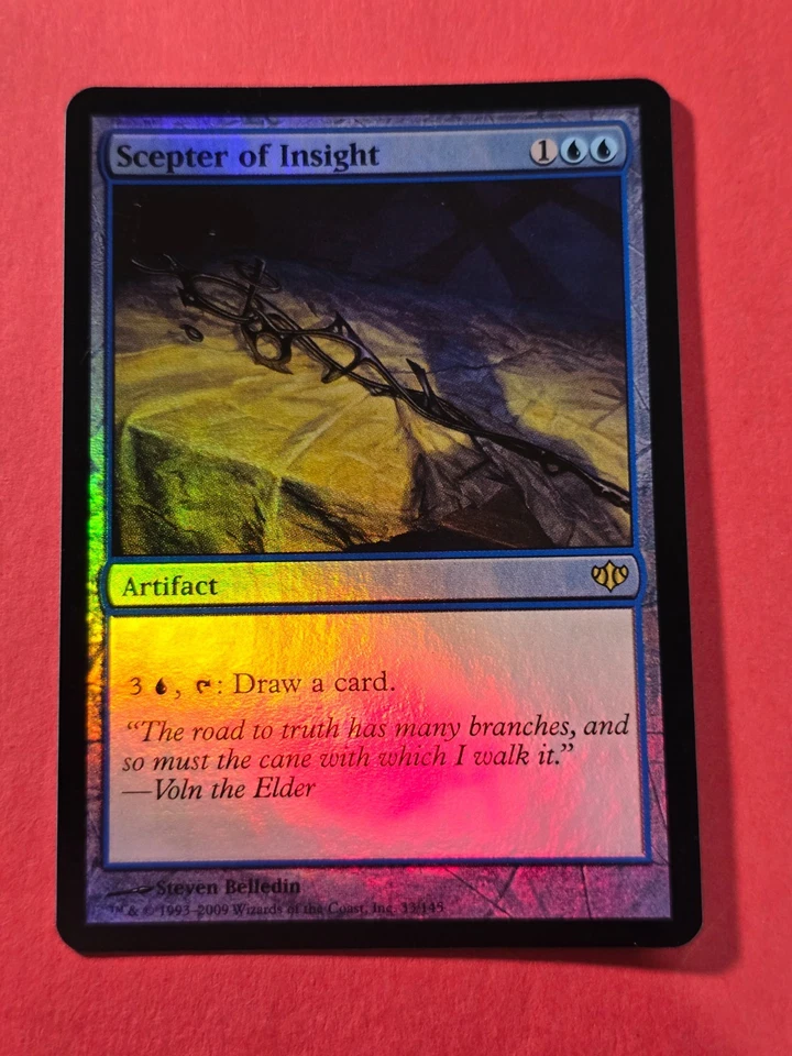 2009 Magic The Gathering Conflux Foil #33 Scepter of Insight, R, Blue, Foil, cd1 - Image 1 of 3