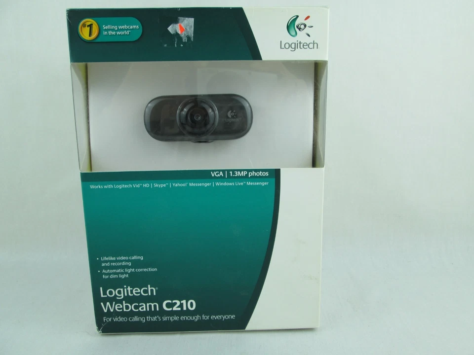 Logitech C210 Web Cam USB virtual Skype Webcam Facebook Webcam USB  Logitech NIB - Image 1 of 4